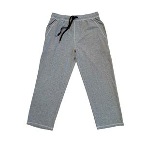 Joe's USA Men's Open Bottom Sweatpants. Grey. Large